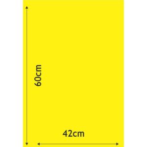 Cartaz para Marcacao Liso Amarelo A2 250G 42X60CM - Imagem 1