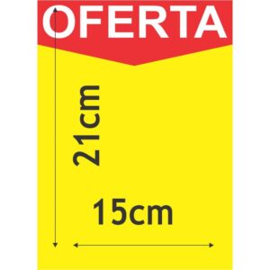 Cartaz para Marcacao Oferta Amarelo A5 250G 15X21CM - Imagem 1