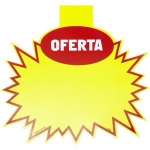Cartaz para Marcacao Splash Oferta Amarelo 16X20CM - Imagem 1