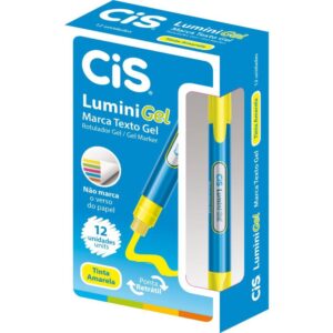 Caneta Marca Texto Gel Cis Lumini Amarela - Imagem 1