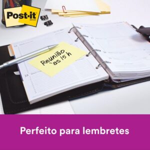Bloco de Recado Post-It 657 Amarelo 76X102MM C/100FLS - Imagem 2