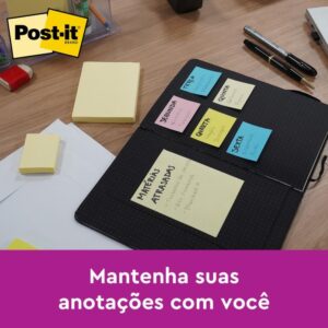 Bloco de Recado Post-It 657 Amarelo 76X102MM C/100FLS - Imagem 3