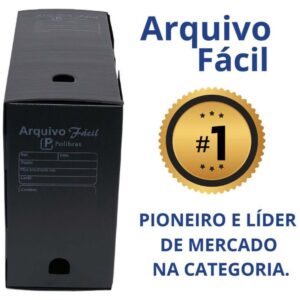 Arquivo Morto Polipropileno Facil Novaonda Preto - Imagem 1