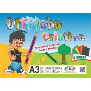 Bloco para Educacao Artistica Offpinho Criativo A3 120G 20FL - Imagem 1