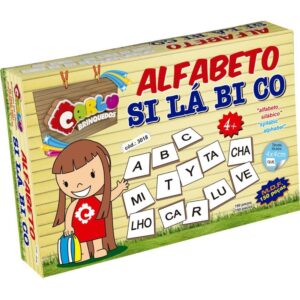 Brinquedo Pedagogico Madeira Alfabeto Silabico 150 Pecas - Imagem 1