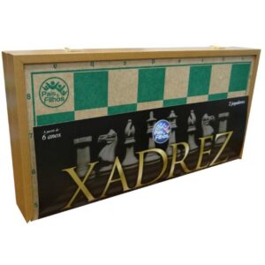 Jogo de Xadrez Oficial Cx em Madeira 40CM - Imagem 6