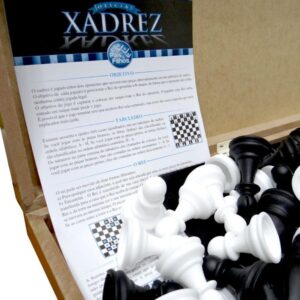 Jogo de Xadrez Oficial Cx em Madeira 40CM - Imagem 7