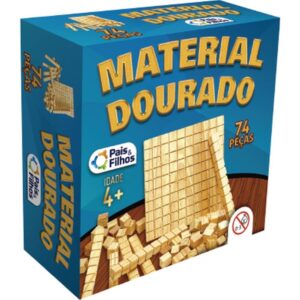 Material Dourado Educativo C/74 Pecas Madeira