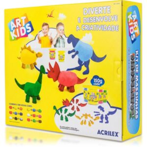 Massa para Modelar Criativa Art Kids Dinossauro Familia - Imagem 3