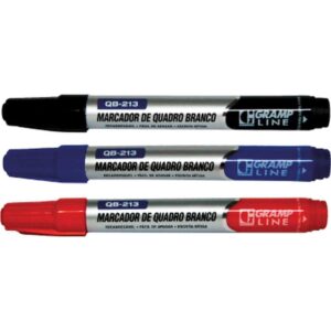 Pincel Quadro Branco QB213 Recarregavel Azul - Imagem 2