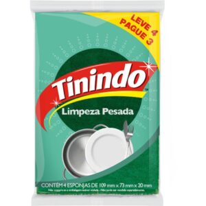 Esponja para Limpeza Tinindo Leve 4 Pague 3 - Imagem 1