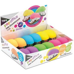 Grampeador Mini P/12FLS Tris T318 Color 26/6 - Imagem 1