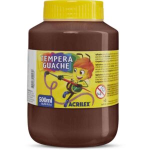 Tinta Guache 500ML Marrom - Imagem 1