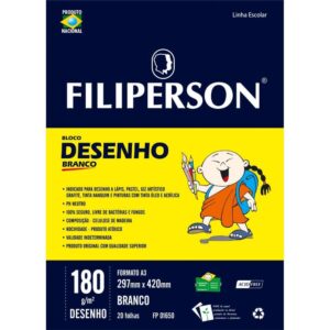 Bloco Tecnico sem Margem Desenho a-3 180G.20FLS.BRANCO - Imagem 1