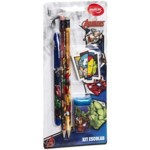 Kit Escolar The Avengers 1CAN+2LAP+1BO+1AP - Imagem 1