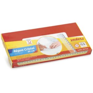 Regua Plastica Cristal 30CM. - Imagem 2