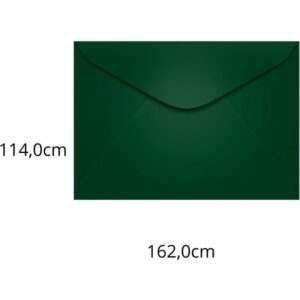 Envelope Colorido Carta 114X162 Vd.escuro Brasil 80G - Imagem 1