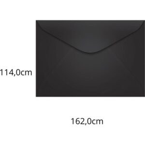 Envelope Colorido Carta 114X162 Preto Los Angeles 80G - Imagem 1