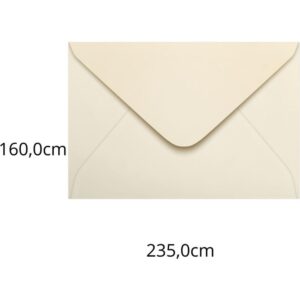 Envelope Colorido Convite 160X235 Creme Marfim 80G - Imagem 1