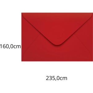 Envelope Colorido Convite 160X235 Vermelho Toquio 80G - Imagem 1