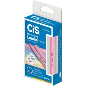 Caneta Marca Texto Cis Lumini Rosa Pastel - Imagem 1
