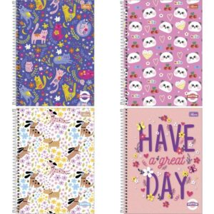 Caderno 12X1 Capa Dura Pepper Feminino 192FLS. - Imagem 1