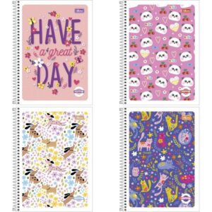 Caderno 01X1 Flexivel Pepper Feminino 80FLS. - Imagem 1