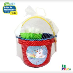 Baldinho de Praia Girls 15CM C/6 Pecas - Imagem 1