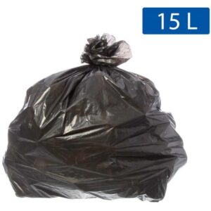 Saco para Lixo 15L Preto 39X58CM 5 Micras - Imagem 1