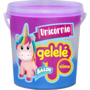 Slime Gelelé Balde Unicornio 457G - Imagem 2