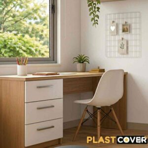 Plastico Adesivo 45CMX10M Opaco Branco - Imagem 2