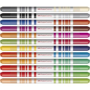 Caneta Hidrografica Bicolor 12 Canetas/24 Cores - Imagem 2