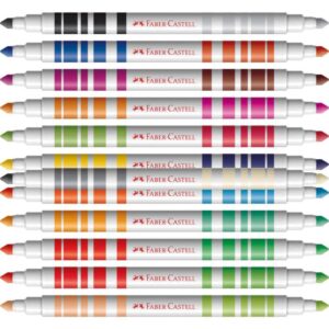 Caneta Hidrografica Bicolor 12 Canetas/24 Cores - Imagem 3