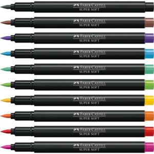 Caneta Hidrografica Supersoft Brush 10CORES - Imagem 2