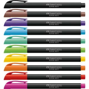 Caneta Hidrografica Supersoft Brush 10CORES - Imagem 3