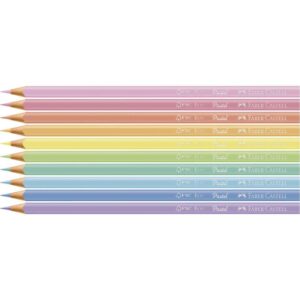 Lapis de Cor Triangular Ecolapis Tons Pastel 10 Cores - Imagem 2