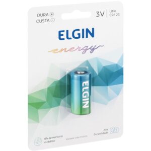 Pilha Bateria Lithium CR123 3V - Imagem 1