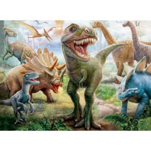 Quebra-Cabeca Cartonado Dinossauro 100 Pcs - Imagem 2