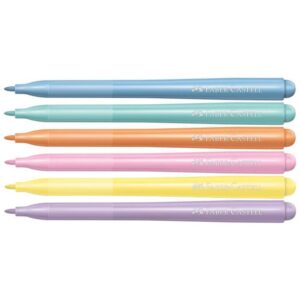 Caneta Hidrografica Tons Pastel Vai e Vem 6 Cores - Imagem 2