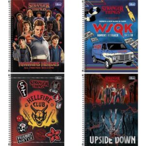 Caderno 10X1 Capa Dura Stranger Things 160FLS Connect - Imagem 1