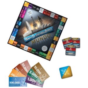 Jogo de Tabuleiro Banco Imobiliario Mundo - Imagem 2