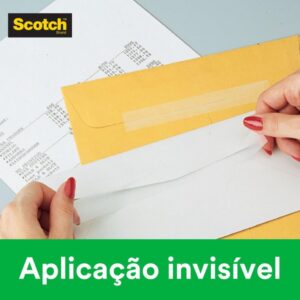Fita Invisivel Scotch 810 12MMX20M Corta Faci - Imagem 4