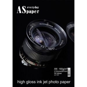 Papel Fotografico Inkjet A4 Gloss Everyday Paper 180G. - Imagem 1