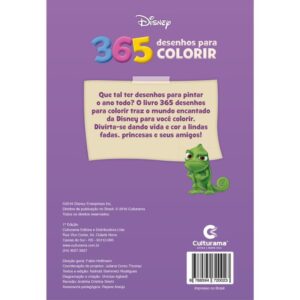 Livro Infantil Colorir 365 Princesas 368PGS 13,5X20,5 - Imagem 3