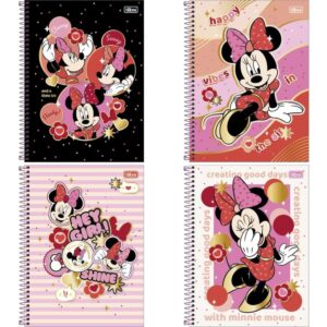 Caderno 10X1 Capa Dura Minnie 160FLS. Connect - Imagem 1