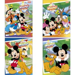 Caderno Brochurao Capa Dura Mickey 80FLS. - Imagem 1