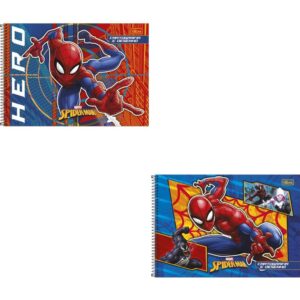 Caderno Desenho Univ Capa Dura Spider-Man 80FLS. - Imagem 1