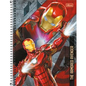 Caderno 01X1 Capa Dura Avengers 80FLS. - Imagem 1