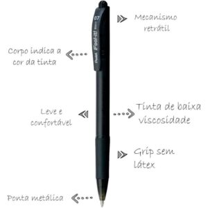Caneta Esferografica Feel It 0,7MM Preta - Imagem 2