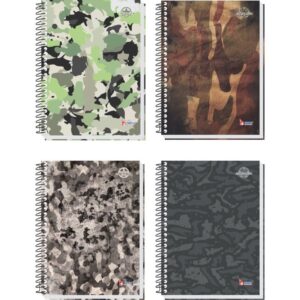 Caderno 10X1 Capa Dura Camuflagem 160FLS. - Imagem 1